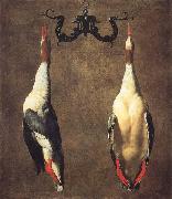 Dandini, Cesare Two Hanging Mallards oil on canvas